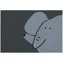 MOCAROSE 미끄러짐을 방지하다 코일현관매트 북유럽 스타일 캐릭터 소동물 방수 주방 카펫, 60x90cm, 6#