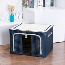 elco 철제프레임 리빙박스 옷보관함 이불정리함 땡땡이100L pro, 반하다 본상품선택, 반하다 본상품선택