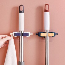 봉걸래 청소도구걸이 대걸레 밀대 다용도 행거 홀더 거치대 대걸래, 2봉걸래홀더-화이트