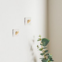 모노플랫 원목 똑또기핀 정사각 1구 2종 벽지핀 후크핀, 정사각 1구 2입