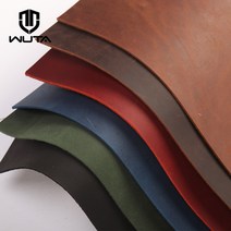 가죽 핸드프레스 각인기 가죽공예 도장 다이어리 WUTA-크레이지 호스 가죽 소재 DIY 핸드 레더 크래프트 빈, 02 Red_04 2sq.ft irregular, 1개