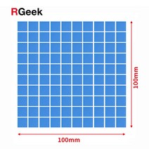 써멀패드 0.5 1 1.5 2 mm 써멀구리스 방열패드 맥북발열 rgeek new 6.0 wmk gpu cpu 방열판 냉각 전도성 실리콘 열, 얇게 썬 100x100mm, 두께 3mm