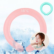 제이블릭 넥쿨링튜브 아이스넥밴드 여름목수건 쿨 냉 얼음 스카프 워머 넥쿨러 목걸이 등산 수건, 아이스쿨링-핑크