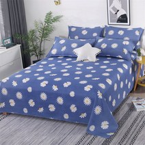 라지킹침대 3 조각 침대 시트 세트 1pc 플랫 2pcs 베개 면화 린넨 편안한 커버 더블 퀸 사이즈, [03] 3pcs 230x250cm, [23] 32