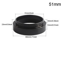 알루미늄 51mm53mm54mm58mm 지능형 도징 링 양조 그릇 커피 가루 에스프레소 바리스타 깔때기 portafilte, 블랙 링 51mm