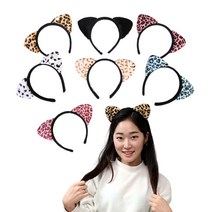 아이케이 뉴호피 헤어밴드 동물귀 봉제 놀이공원 할로윈 파티, 뉴호피 헤어밴드(레드)
