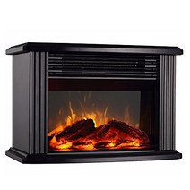 DONYER POWER 1500W Mini Electric Fireplace Tabletop Portable Heater 14' (Black Metal), 1