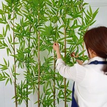 인조대나무 인테리어 조화 담장 파티션 나무 울타리 화단 조경 대나무, 프리미엄 5호_(갈색줄기 260cm)