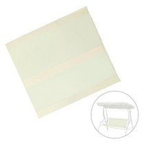 캐노피 천막 야외 파라솔 정원 스윙 좌석 쿠션 방수 방진 두꺼운 가구 커버 양산 좌석, 하얀, 113x47x47cm