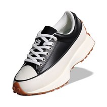 넥스트큐 스니커즈 키높이 소가죽 여성 골프화 WP1017