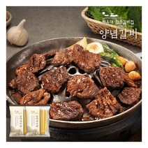[해운대 암소갈비] 양념 갈빗살 400g*6팩+감자사리면 180g*2팩, 상세 설명 참조