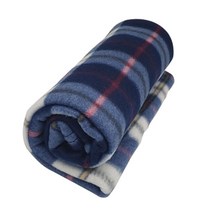 폴라폴리스 무릎담요-체크네이비(new)