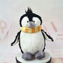 펭귄 인형 피규어 장난감 생일선물 어른용 진정 인형 장난감 베개 플러시 빨간 그물 선물 귀여운 숙박, 크림색의 흰색_50cm 컬렉션 + 구매 우선 배송