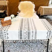 모던세븐 감성 캠핑 테이블보 식탁보 고정클립 세트, 120*170