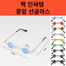 핵인싸템 킹받는 인싸선글라스 쓸모없는 쓸데없는 선물 반티 운동회, 갈색
