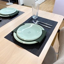 양면 방수 테이블매트 브라운블랙, 단품, 단품
