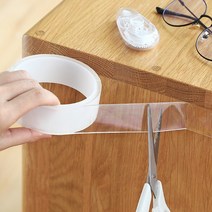 실리콘 양면테이프 B48 초강력 고스트 투명 초강력 겔 테이프 풍선만들기, 3cm*1m*1mm, 1개