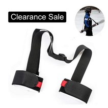 조정 가능한 스키 가방 스키 폴 숄더 스트랩 휴대용 더블 스노우 보드 스트랩 폴 나일론 EVA 스트랩 벨트, 03 board strap black