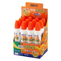 아모스 목공풀 74g 12입 간편한 사용감, 단품