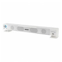 앱코 TV PC방 모니터 사운드 바 스피커 3.5mm 헤드셋 마이크 지원 HACKER S1200 화이트, 단품