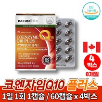 캐나다 코엔자임 q10 큐10 코큐 플러스 코쿠텐 코큐텐 맥스 유비퀴논 COENZYME 어른 시니어 어르신 할머니 할아버지 영양제, 4박스