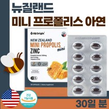 미국 생산 직수입 프로폴리스 아연 30캡슐 1개월분 . 작은알 항산화 프라보노이드 면역 에 도움 수험생 중년 직장인 환절기 부모님 노인 어린이 중학생 고등학생 고3 고시생, 2통