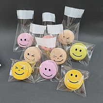 OPP 접차식 비닐 봉투 (8x9+4cm/500매) 스마일