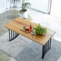 해찬솔 티크원목 4인 원목식탁 테이블 1600-as/원목책상/원목테이블/카페테이블, 샴페인골드