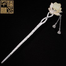 옥비녀 올림머리 한복 헤어 천연 머리핀 전통