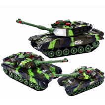 무선 탱크 배틀탱크 무선조종탱크 어린이장남감RC WAR TANK 선물용무선탱크, 탱크(대형)0139색상:카키