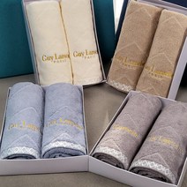 기라로쉬 30수 VIP 190g 호텔 수건 답례품 설선물 기념품 칠순 돌 창립기념 오픈기념 근로자의날 동호회 만원선물 자수 나염 제작 인쇄 타월 타올세트 2매, 베이지세트