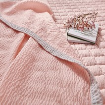 랑방하우스 시원한 선염시어서커 여름홑이불 누빔이불, 베이비핑크
