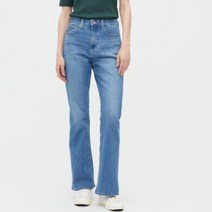 유니클로 여성 청바지 슬림 플레어 일자바지