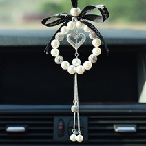 디한스 차량 룸미러 걸이 곰돌이 악세사리, 하트, 1개