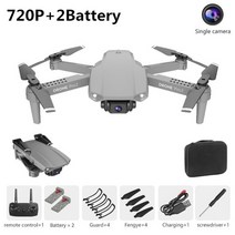 XCZJ E99 Pro2 RC 미니 드론 4K 1080P 듀얼 카메라 WIFI FPV 항공 사진 헬리콥터 접이식 Quadcopter Dron Toys, 협동사, 720P 그레이 2B