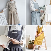 매일입고싶은원피스앞치마 꽃꽃이 전인화 정유미 입는 광목 애견미용사 장금이 조끼형 앞치마, A타입/그레이