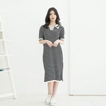 단가라 오픈카라 롱 니트 원피스 SSB 2816 2color