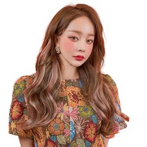 가발매니아 글램루즈 퍼스널컬러 붙임머리, 리빙코랄, 3개