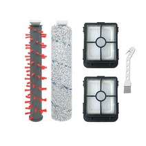 Bissell 크로스웨이브 무선 맥스 시리즈 용 필터 롤러 브러시 키트 습식 건식 진공 청소기 부품 액세서리, 08 kit04
