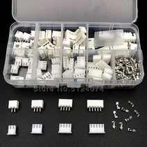 JST 커넥터 와이어 어댑터 XH 키트 XH2.54 2p 3p 4p 5p 핀 2.54mm 피치 터미널 하우징 및 핀 헤더 박스당 2, 한개옵션0