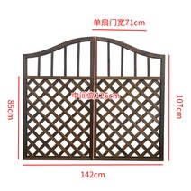 원목 목재 나무 펜스 울타리 대문 방부목 단독주택 전원주택 마당 정원 주차장, A 142cm 격자문