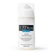 EZDtox 크림 - 헤비 메탈 EDTA 디톡스 - 1개월 분량 - 118.3ml(4온스) 병, 3.5 Fl Oz (Pack of 1)