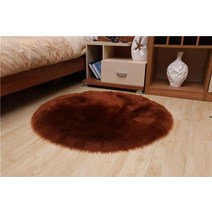 멍석 라탄러그 인조 모피 솜털 카펫 라운드 핑크 화이트 매트 거실 침대 침대 옆 소녀 럭셔리 홈 장식 플러시 양모 바닥 깔개