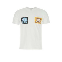 22FW COMME DES GARCONS SHIRT 화이트 코튼 티셔츠 FJT001W22 WHITE