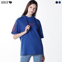 [UGIZ] 플랙서블 하프 후드 티셔츠 (남녀공용) (택가격:59000원)