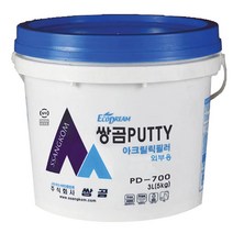 쌍곰 건축용퍼티 쌍곰퍼티 PD-700 (5kg) 4개