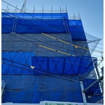 방염 PVC수직망 메쉬망 비계망 멀티망 PVC수직보호망 (1.8M x 10M), 노랑