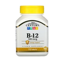 21세기센트리 비타민B12 500mcg 110정 비타민비12 비타민B 메틸코발라민 엽산