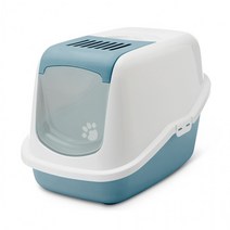 [MOOMOOM]사빅 네스토어 후드형 고양이 화장실 (어스블루)