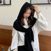 후드 숄 가디건 망토 판초 니트 -735056NH